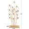 3.25ft. Gold Colored Metal Floral Sculpture with Crystal Embellishments